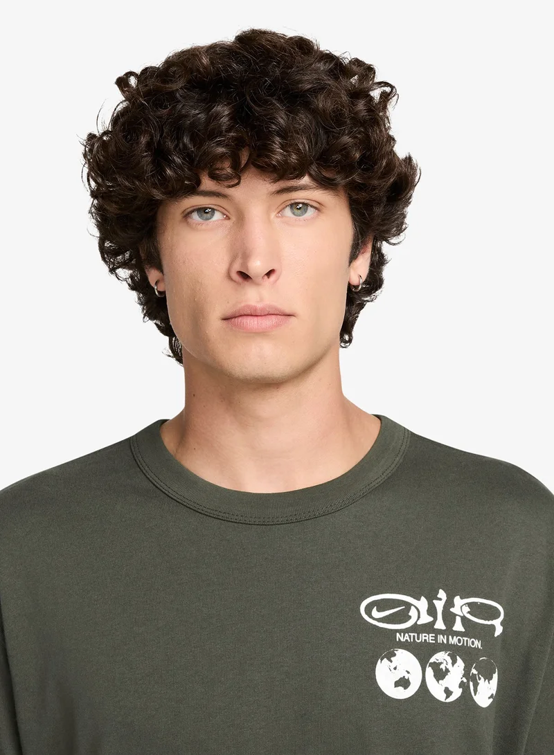 Nike CARGO KHAKI Nsw Premium Earth Day T-Shirt for Men | Best Price UAE